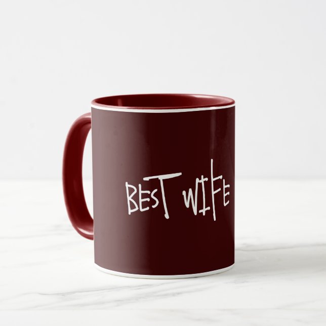 MUG MEILLEURE FEMME JAMAIS MUG, CADEAU ANNIVERSAIRE, J (Devant gauche)