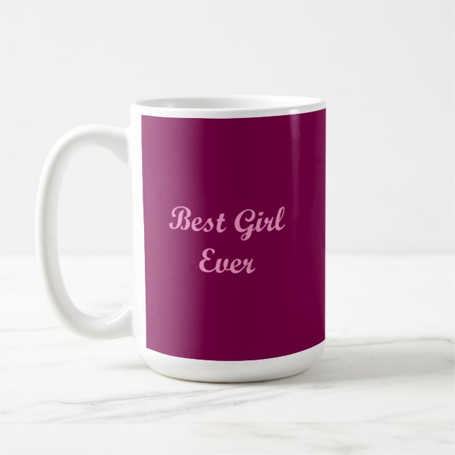 Mug Meilleure fille jamais (Gauche)
