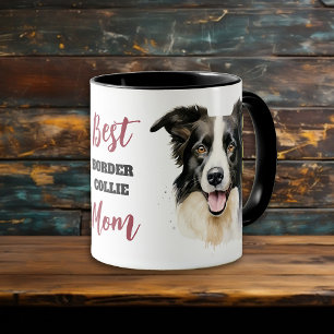 Mug Meilleure frontière Collie Chien Maman