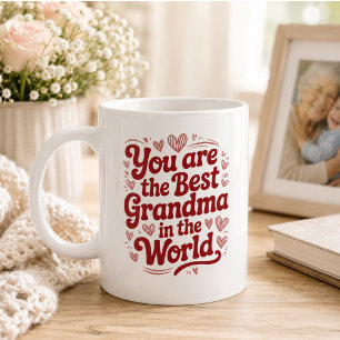 Mug Meilleure Grand-mère du Monde Photo Fête des Gra