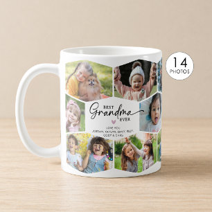 Mug Meilleure Grand-mère Jamais 14 Collage de Photos M