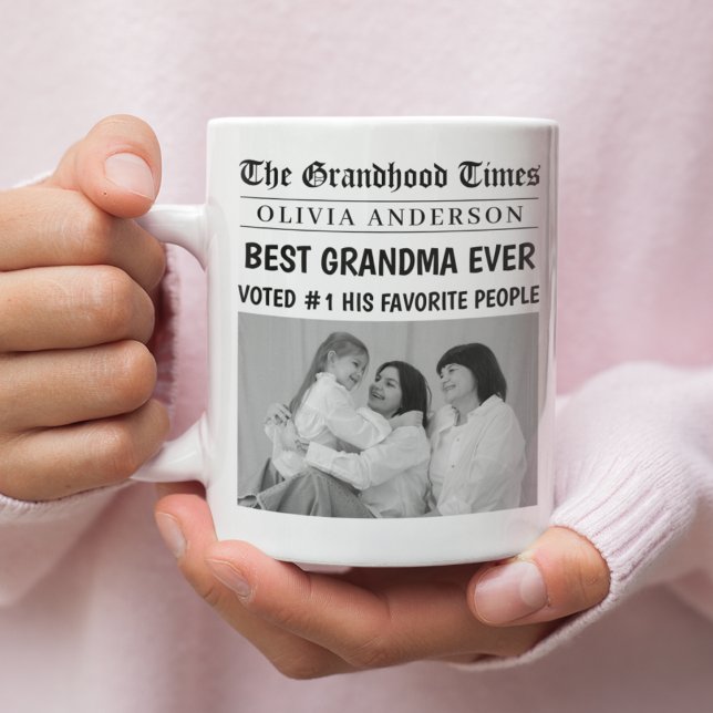 Mug Meilleure grand-mère jamais personnalisé photo tit (Créateur téléchargé)