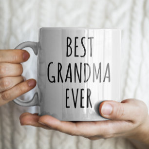 Mug "Meilleure grand-mère jamais" Simple et moderne fe