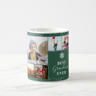Mug Meilleure grand-mère Noël 5 photos collage grille