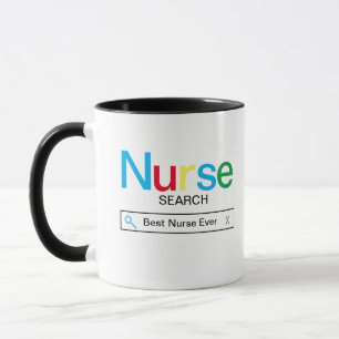Mug Meilleure infirmière jamais moteur de recherche Ré