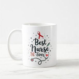 Mug Meilleure infirmière jamais – Nom personnalisé
