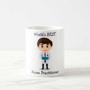 Mug Meilleure infirmière praticienne du monde, Brunett