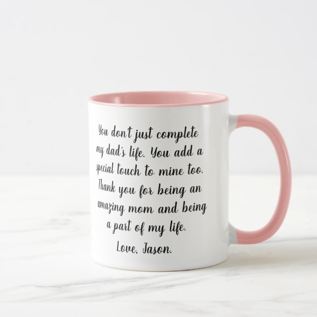 Mug Meilleure maman Bonus personnalisée jamais (Droite)