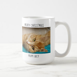 Mug Meilleure maman chatte du monde - photo de Noël