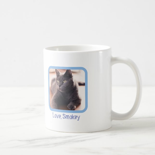 Mug Meilleure maman chatte du monde, photo et nom de c (Droite)