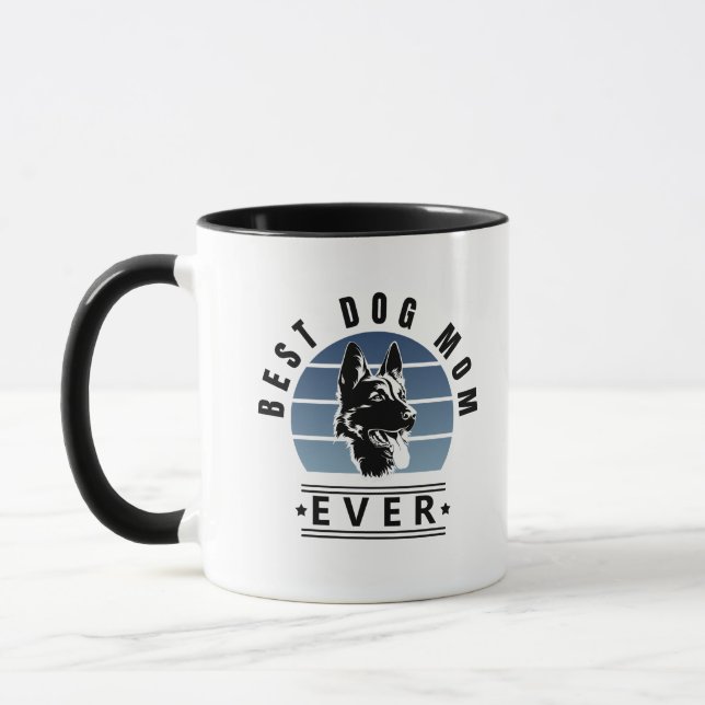Mug Meilleure maman chien jamais berger allemand couch (Gauche)