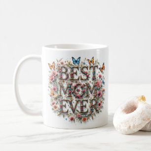 Mug Meilleure Maman Citer Des Papillons Belles Fleurs
