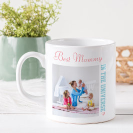 Mug Meilleure maman dans l'univers - Deux photos Carré