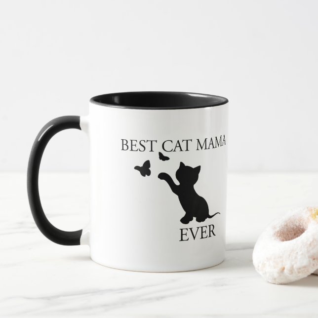 Mug Meilleure maman de chat (Avec donut)