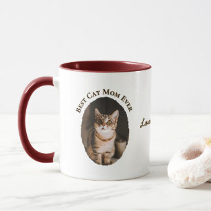 Mug Meilleure Maman de Chat Personnalisé Drôle Mignon