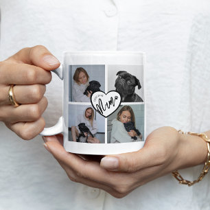 Mug Meilleure maman de chien   Collage photo