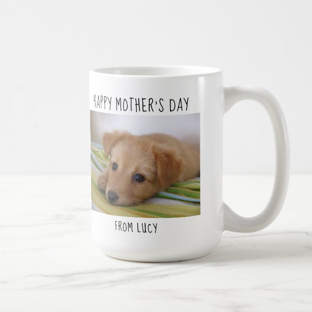 Mug Meilleure maman de chien du monde - Bonne fête des (Droite)