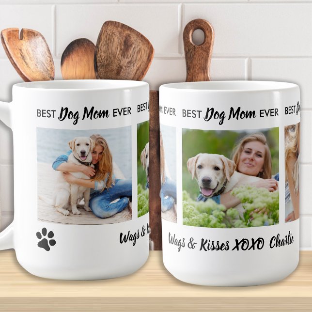 Mug Meilleure maman de chien jamais personnalisée 3 ph (Créateur téléchargé)