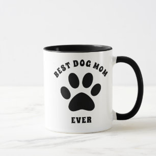 Mug Meilleure maman de chien jamais texte personnalisé