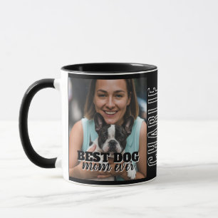 Mug Meilleure maman de chien moderne personnalisée ave