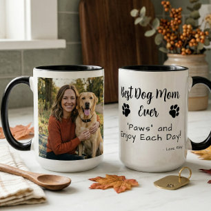 Mug Meilleure Maman de Chien Paws Photo de Chien Café