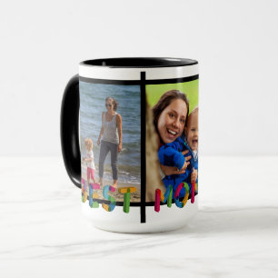 Mug Meilleure Maman du Monde Collage de Photos Personn