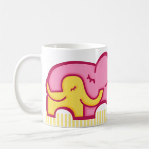 Mug Meilleure maman éléphante du monde embrasser la 