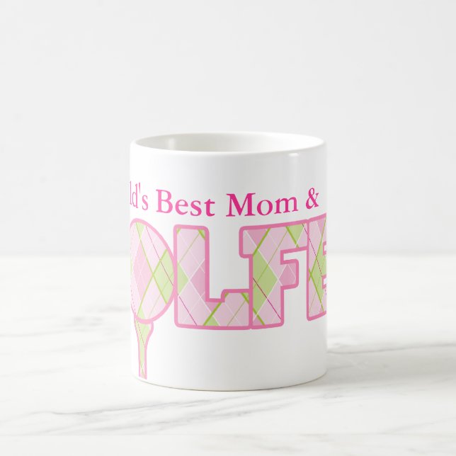 Mug Meilleure maman et Golfer du monde plaisir golf ch (Centre)