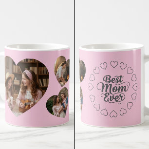 Mug Meilleure Maman Ever 3 Photo Cadeau Rose
