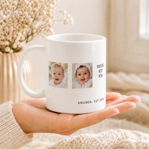 Mug Meilleure maman famille photo collage enfants