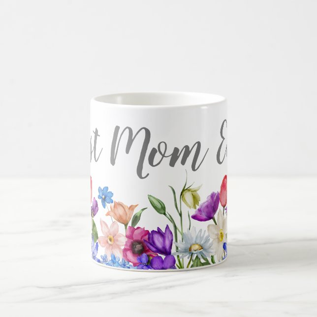 Mug Meilleure maman Floral Fleur sauvage (Centre)