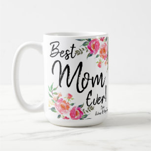 Mug meilleure maman jamais avec des photos et la date