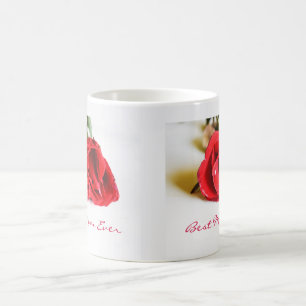 Mug Meilleure maman jamais avec une seule Rose rouge