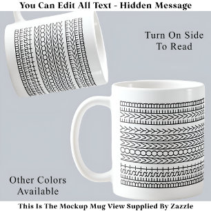 Mug Meilleure maman jamais caché Message 141BW Nouveau