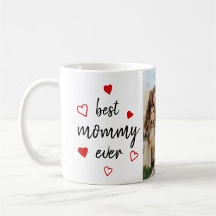 Mug Meilleure maman Jamais Coeur rouge Pas de photo Fê