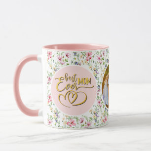 Mug Meilleure Maman Jamais Fleur Photo Fête des Mères