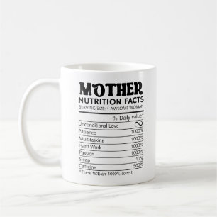 Mug Meilleure maman jamais florale avec mère nutrition