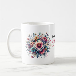 Mug Meilleure maman jamais l'aquarelle florale