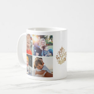 Mug Meilleure Maman Jamais Lettre Dorée 9 Collage Phot