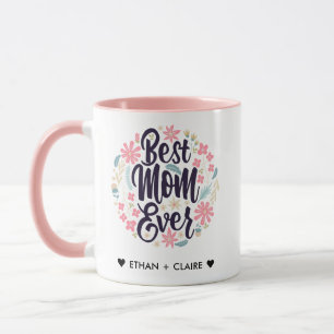 Mug Meilleure maman Jamais Moderne Maman Enfants Noms