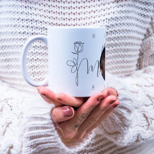 Mug Meilleure maman jamais moderne typographie florale