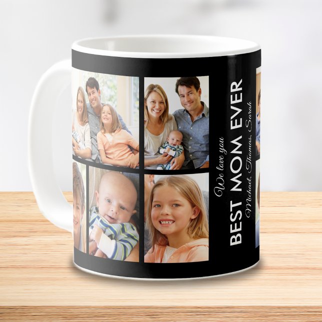 Mug Meilleure maman Jamais Photo Collage Fête des mère (Best Mom Ever Photo Collage Mothers Day Coffee Mug)