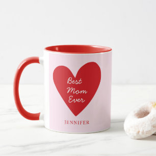 Mug Meilleure maman Jamais Red Heart Mère's Day Cadeau