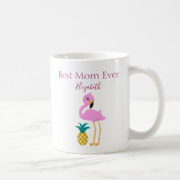 Mug Meilleure maman jamais rose Flamant rose