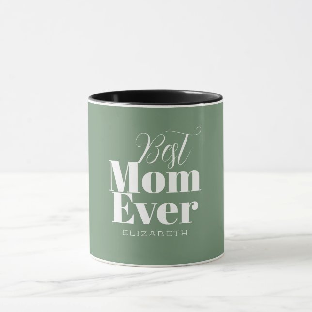 Mug Meilleure maman jamais typographie Customisée (Centre)