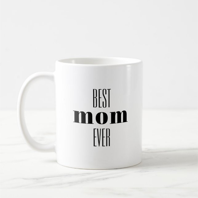 Mug Meilleure maman jamais typographique Musique (Gauche)