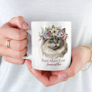 Mug Meilleure Maman Jamais Whimsical Floral Watercolor