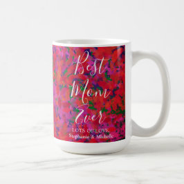 Mug Meilleure Maman Jardin Rouge Floral