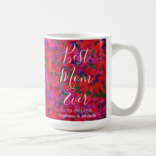 Mug Meilleure Maman Jardin Rouge Floral