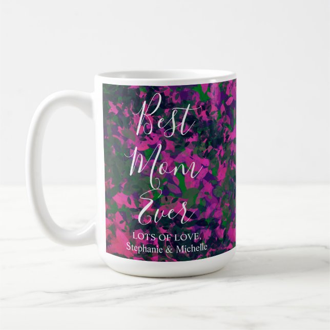 Mug Meilleure Maman Jardin unique rose jamais rose Flo (Gauche)